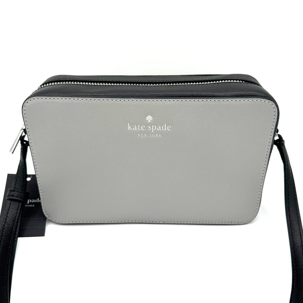 kate spade gray and black crossbody bag